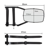 Miroir de remorquage universel HOMFUL à clipser, vue réglable à 360 degrés, support en nylon ABS pour camping-car, caravane et remorque
