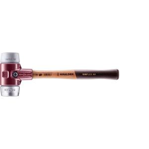 HALDER - 3039.040 SIMPLEX soft-face mallets-<b>TPE</b>-mid/soft metal with cast iron housing and high-quality wooden handle - Product Image 1