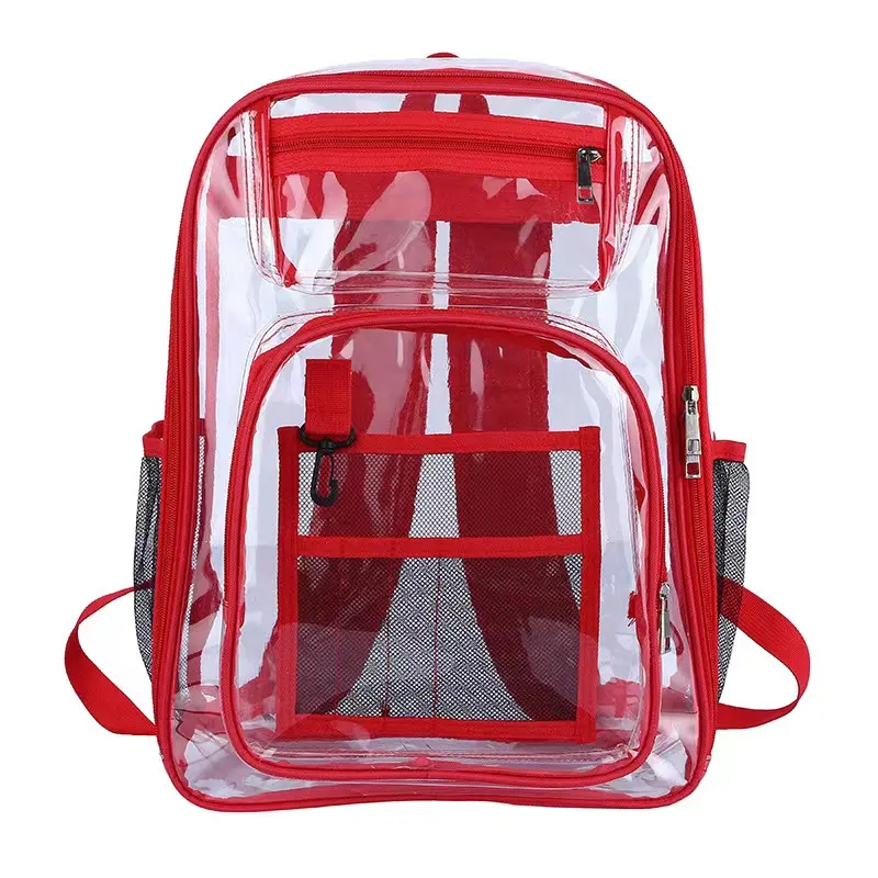 Zaini in gelatina trasparente zaino per borsa da scuola trasparente in PVC per ragazze Mochilas trasparente impermeabile