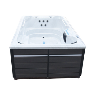 Pequeño <span class=keywords><strong>Balboa</strong></span> 3,7 M al aire libre Whirlpool Hydro Air Bubble masaje colorido cascada fuente jacuzzis piscina acrílico sin fin Swim Spas - Product Image 2