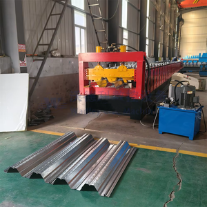 High-Speed High Strength Floor Deck Roll Forming Machine With Gearbox Drive - Product Image 4