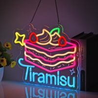 Enseigne néon LED Tiramisu Neonawall, lumière murale à intensité variable, IP65, pour petite entreprise, boulangerie, café, bar, décoration de vitrine