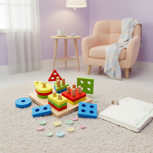 Jeu éducatif Montessori en bois Elisyia - Thème animaux et nature - Jeu de correspondance - <span class=keywords><strong>16</strong></span> pièces - Pour enfants de 0 à 24 <span class=keywords><strong>mois</strong></span> - 2 à 4 ans - Unisexe - Product Image 5