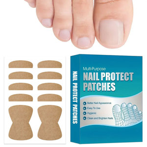 100 adet kahverengi dokunmamış kumaşlar çok amaçlı ayak tırnağı yamalar tırnak tırnakları profesyonel pedikür araçları için çıkartmalar kiti - Product Image 6