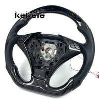 Volant en fibre de carbone pour BMW Série 5 E60, vente en gros d'usine, personnalisable, compatible avec E46 E60 E39 E92 M3 F10 G20 F20 F30