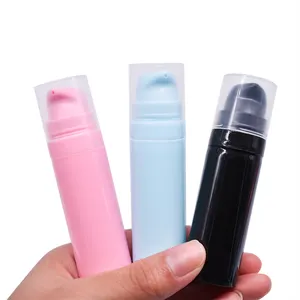 खाली मैट नीला काला सफेद गुलाबी पीपी वैक्यूम लोशन 5ml 10ml 15ml आँख क्रीम वायुहीन बोतल