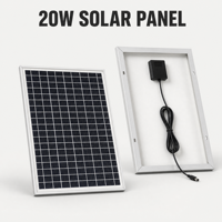 Panneau solaire monocristallin 20W en gros, taille personnalisée, module monocristallin, kit OEM pour éclairage solaire de jardin et pompe à eau