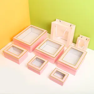 Nuova scatola regalo trasparente per l'apertura della finestra di natale scatola regalo per la copertura del cielo e della terra confezione regalo di natale Phnom Penh matrimonio di fascia alta - Product Image 1