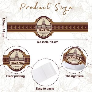 Anillos para Servilletas Havana de 4.5cm, Diseño Vintage de Papel, Accesorio Decorativo para Mesa de Fiesta - Product Image 5