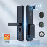 Cerradura Inteligente Electrónica para Puerta con Cámara, Control Remoto por Aplicación Tuya, Wi-Fi, Modelo EY-312, Compatible con Puertas de Madera para Uso Doméstico, Acceso por Código NFC