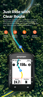 BSC200S Computadora GPS Inalámbrica para Bicicleta, Navegación con Mapa Global Sin Conexión, Odómetro de Ciclismo, Compatible con Todas las Bicicletas