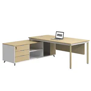 High Quality Boss Office Furniture Modern design executive wooden office table steel frame