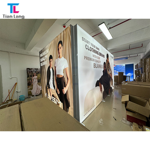Durable 20x8ft Aluminum Frame SEG Fabric LED Display Stand Backlit Exhibition Booth Design for Trade Show <b>Advertising</b> Equipment - Product Image 5
