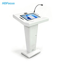 Sistema de atril digital integrado con pantalla táctil LCD interactiva de 21,5 pulgadas, soporte de suelo para eventos de Iglesia fácil