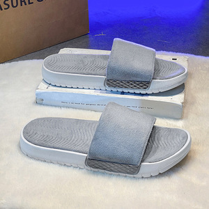 New 2025 Fashion Fluff Slippers Light Weight Korean Style Custom Logo Solid Arch <b>Support</b> Open <b>Toe</b> Big Size 12 Men Boy - Product Image 5