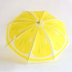 Paraguas Plegable Clásico de 17 Pulgadas con Diseño 3D de Frutas para Niños, Transparente, de Tres Pliegues, para Viajes de Adultos - Product Image 2