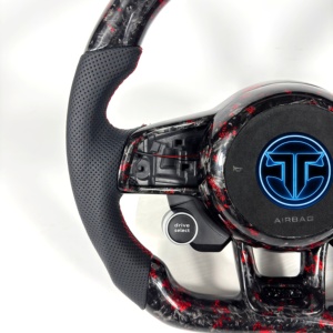 Volant en fibre de carbone forgé VW/Volkswagen MK7 GTI pour <span class=keywords><strong>Golf</strong></span> 6 7 7.5 R R-Line CC Polo Passat B8 Accessoires de voiture - Product Image 6