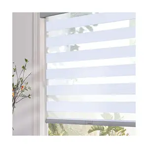 High Quality Custom Size Day And Night Blinds Window Roller Square Zebra Blinds For Living Room