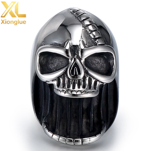 Non Tarnish Punk Mens Skull Shape <b>Stainless</b> <b>Steel</b> Band Beer Bottle Opener <b>Ring</b> - Product Image 3