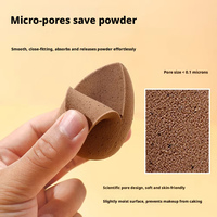 Éponge de maquillage en coque de noix de coco biodégradable et écologique, double usage sec/humide, pour poudre de café, en carton
