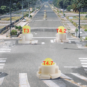 หลอดไฟ LED T3 T4.2 T4.7 COB T4 Neo Wedge 12V 5W ใหม่ สำหรับไฟหน้าปัดรถยนต์ ไฟแสดงความเร็ว ไฟสัญญาณสีน้ำเงิน ไฟแสดงสถานะอุปกรณ์ในรถยนต์ - Product Image 3
