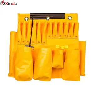 Oem Heavy Duty 18 Pocket Vinyl tráng trên không Hội Đồng Quản trị công cụ Tạp dề cho Lineman thiết bị