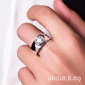 A163 Anello di fidanzamento da donna in oro bianco con diamante taglio brillante rotondo naturale colore G con diamanti laterali - Product Image 4