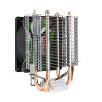 Refroidisseur CPU 90 mm avec 2 caloducs en cuivre, ventilateur de refroidissement CPU pour processeur PC Intel LGA1700 1155 AMD AM5 Ryzen5