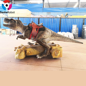 Jeux d'arcade à pièces pour enfants personnalisés, manèges et équipements de terrain de jeux amusants, <span class=keywords><strong>dinosaure</strong></span> mécanique à monter - Product Image 1