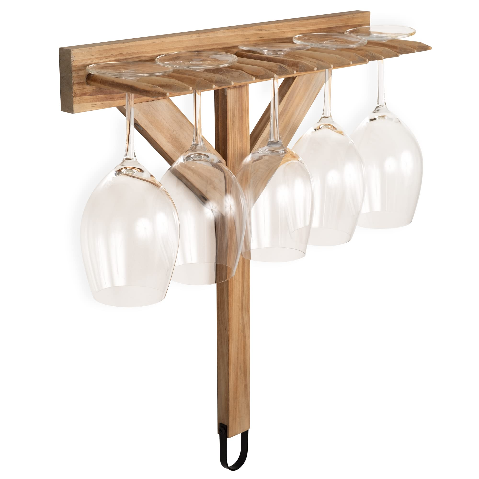 Support De Verres à Pied Noir Olympia - Bouteille Et Carafe Filtrante - Achat & Prix