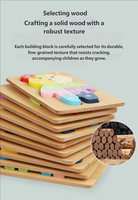 Rompecabezas de Madera Personalizado Montessori para Niños, Juego de Mesa 3D de Dibujos Animados, Juguetes Educativos de Asociación para Niños y Niñas de 5 a 7 Años