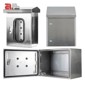 Outdoor IP66 IP67 metal waterproof Nema4x anti corrosion electrical box ss electrical contactor control panel enclosure box