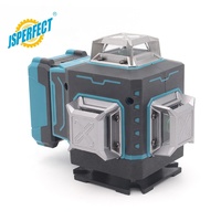 JSPERFECT Niveau Laser 4D Nouveau Rotatif à 360° avec Écran d'Affichage, Niveau Laser 4D