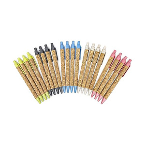 Custom Eco Friendly Recycled Plastic Promotional Ballpoint Pens with 1.0mm Tip Kraft Paper Body and Logo Printing - Product Image 1