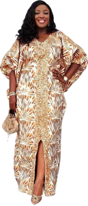 Taglie forti africano festa abiti lunghi per le donne 2024 nuovi abiti da sera con paillettes Dashiki <span class=keywords><strong>Ankara</strong></span> abiti da sera - Product Image 2