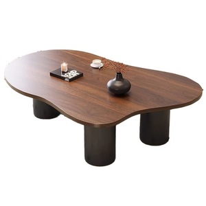 <b>Walnut</b> <b>Coffee</b> <b>Table</b> Cloud Shape Modern Design Living Room Furniture - Product Image 5