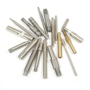 Fixation en titane filetée droite de précision personnalisée rainure de clavette lisse zinguée <span class=keywords><strong>excentrique</strong></span> creuse cannelée goupille d'arbre en laiton - Product Image 1