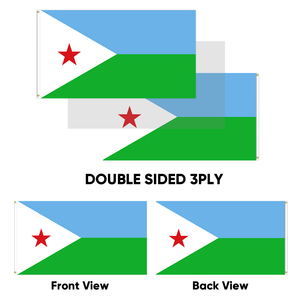 Banderas de Djibouti de 3x5 pies al por mayor, poliéster 68D/100D, personaliza todas las naciones, envío rápido, proveedor fiable, entrega rápida - Product Image 4