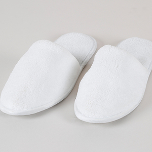 Pantoufles d'hôtel lavables en tissu gaufré, pantoufles de spa jetables personnalisées pour hôtel, à prix abordable - Product Image 2