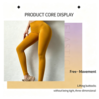 Leggings de yoga taille haute pour femme, effet froncé fessier, ultra doux, anti-transparence, rehaussement des fesses, pour la gym, l'entraînement et le sport