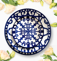Nueva Colección de Vajilla de Porcelana Ecológica Personalizable con Diseño Moderno y Lujoso de Plantas para Bodas