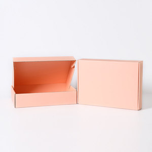 50 boîtes en carton <span class=keywords><strong>orange</strong></span> de haute qualité avec impression de logo pour petites entreprises, emballage cadeau, expédition, boîtes postales - Product Image 3