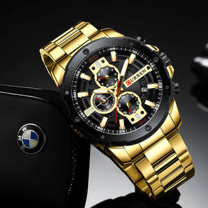 Relojes de cuarzo impermeables de diseño clásico CURREN 8336, relojes de pulsera con correa de acero inoxidable, reloj luminoso para hombre - Product Image 3