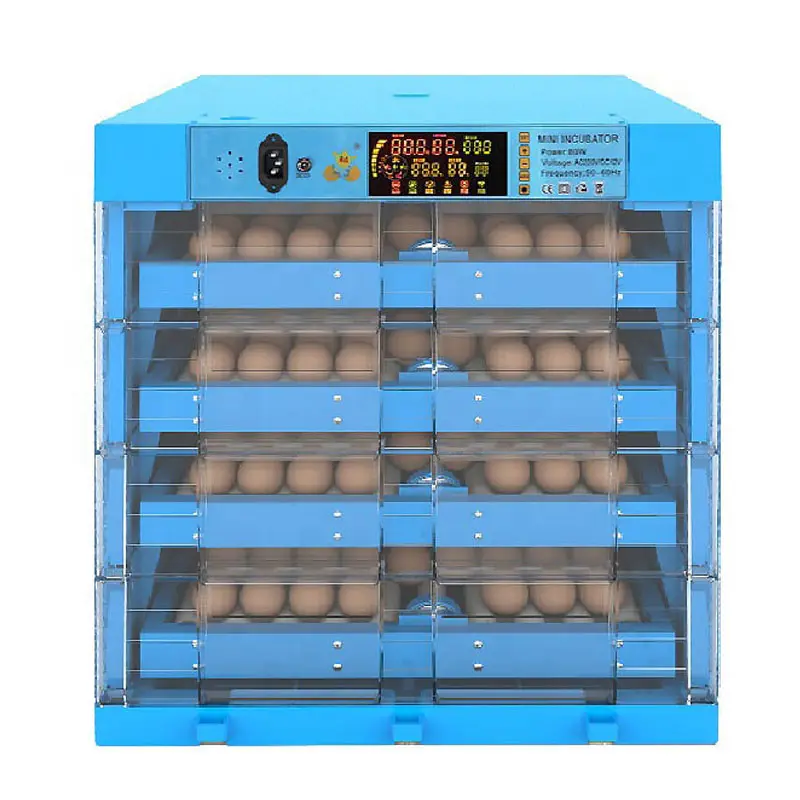 Incubadora industrial para ovo de porco, mini incubadora automática completa do porco da galinha, preço para venda, 98%