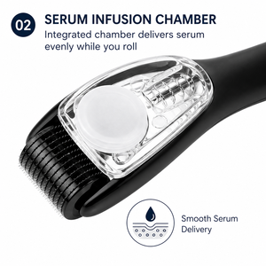 YYR Factory Wholesale 0.5 mm Wrinkle Remover Dark Circles Pigment Removal Beard Serum Infusion Derma Roller - Product Image 5