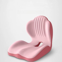 Coussin de siège ergonomique personnalisable 2-en-1 en mousse à mémoire de forme et soie de lait avec support lombaire intégré et coussin orthopédique amovible