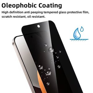 Protections d'écran de confidentialité pour <span class=keywords><strong>Xiaomi</strong></span> 13 14 11T 12T 13T 14T 15T 15T Pro 17T 17T Pro – Films de protection en verre trempé - Product Image 3
