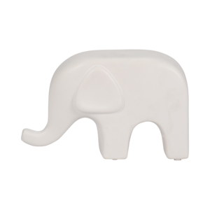 Statuetta di Elefante in Gres Porcellanato, Decorazione Moderna Boho per Casa, Soggiorno, Bagno, Ufficio, Scultura - Product Image 1