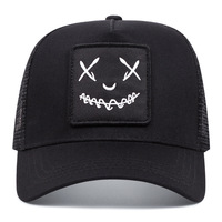 Gorras de Camionero para Hombre de Primera Calidad, Personalizadas con Apliques Bordados, Logotipo, Malla de Algodón, 6 Paneles, Protección Solar para Exteriores, Ajustables
