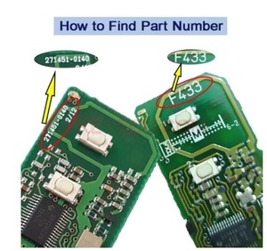 2009 2013 Lexus ES350 IS250 IS350 GS350 Isc LS600h 3 + 1 nút chìa khóa thông minh Bảng Fob 3370 id74 chip toy48 chìa khóa xe - Product Image 6